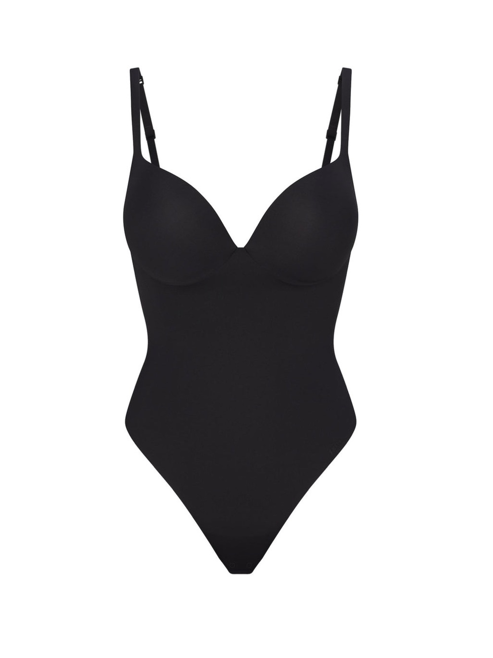 NWT SKIMS Ultimate Body Push-Up Thong Bodysuit Onyx Black - Size S